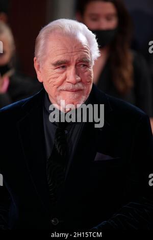 LONDON, ENGLAND - OCTOBER 15: Brian Cox attends the UK Premiere of 'Succession' during the 65th BFI London Film Festival at The Royal Festival Hall on Stock Photo