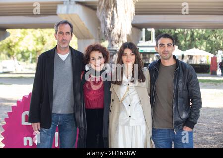 Rome, Italy. 16th Oct, 2021. Cast attend photocall of the movie 'Takeaway' during 16th Rome Film Fest 2021 on October 16, 2021 in Rome (Photo by Matteo Nardone/Pacific Press) Credit: Pacific Press Media Production Corp./Alamy Live News Stock Photo