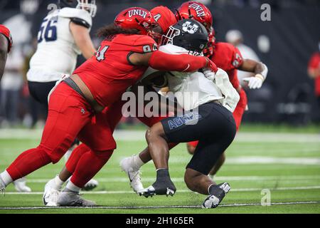 October 16, 2021: Utah State Aggies defensive end Jaylin Bannerman ...