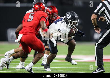 October 16, 2021: Utah State Aggies defensive end Jaylin Bannerman ...