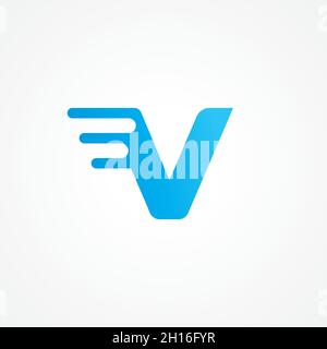Initial letter V logo template suitable for businesses and product