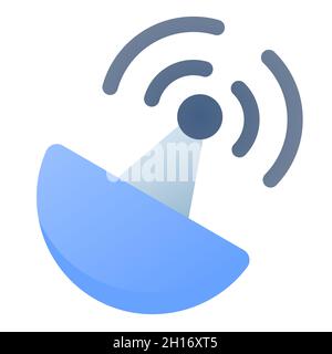 transmitter satelite antena single isolated icon with smooth style vector illustration Stock Photo