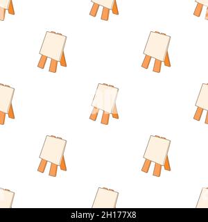 Wooden easel pattern seamless background texture repeat wallpaper geometric vector Stock Vector