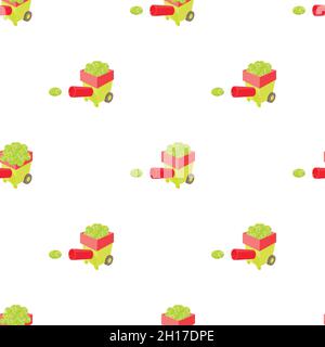 Tennis ball machine pattern seamless background texture repeat wallpaper geometric vector Stock Vector