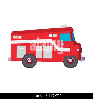 Fire truck icon. Vehicles and transportation. Stock Vector