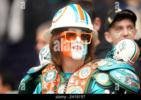 Miami Dolphins footbal fans dressed as Stormtroopers posing for a