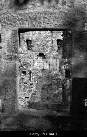 Monastery ruins of Disibodenberg, near Bad Kreuznach, Rhineland-Palatinate, Germany, Europe, Hildegard von Bingen lived here from 1112 to 1147 Stock Photo