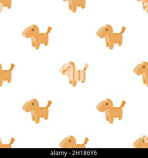 Horse trojan pattern seamless background texture repeat wallpaper geometric vector Stock Vector
