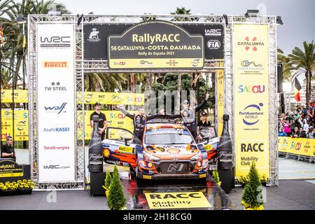 podium, portrait during the RACC Rally Catalunya de Espana, 11th round ...