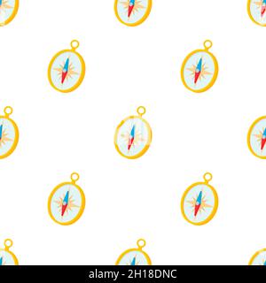 Gold compass pattern seamless background texture repeat wallpaper geometric vector Stock Vector