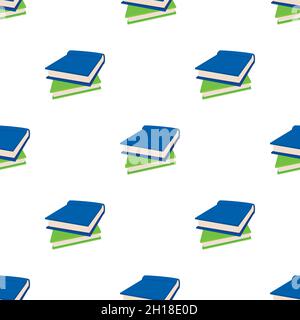 Two books pattern seamless background texture repeat wallpaper geometric vector Stock Vector