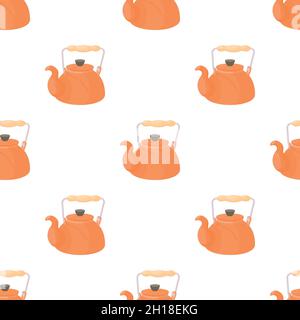 Kettle pattern seamless background texture repeat wallpaper geometric vector Stock Vector