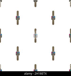 Smartwatch pattern seamless background texture repeat wallpaper geometric vector Stock Vector