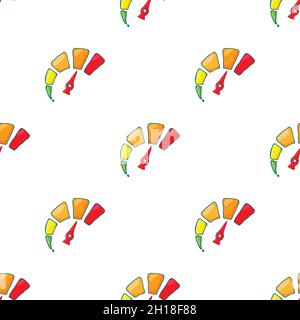 Speedometr pattern seamless background texture repeat wallpaper geometric vector Stock Vector