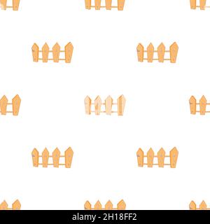 Wooden fence pattern seamless background texture repeat wallpaper geometric vector Stock Vector