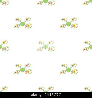 Quadcopter pattern seamless background texture repeat wallpaper geometric vector Stock Vector