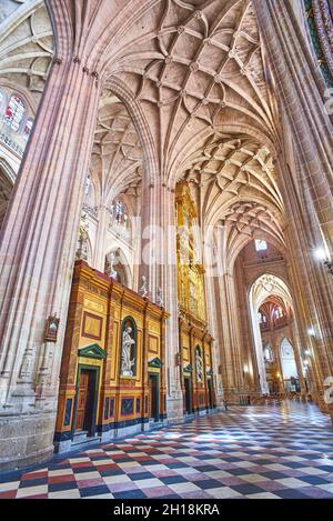 Segovia Cathedral. Castile and Leon, Spain. Stock Photo