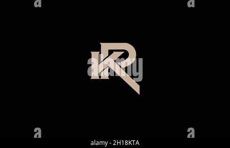 LETTERS KP LOGO DESIGN WITH NEGATIVE SPACE EFFECT FOR ILLUSTRATION USE Stock Vector