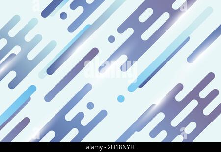 Abstract gradient blue and purple stripe line pattern artwork decorative. Cover style of minimal artwork template background. Illustration vector Stock Vector
