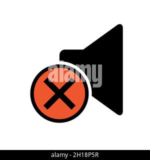 Music sound icon, audio volume symbol. Vector illustration graphic for app, web and media . Stock Vector
