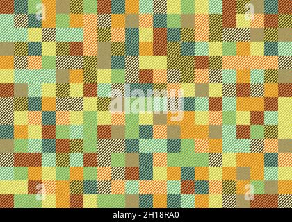 Abstract Geometrical generative computational art illustration Stock Vector