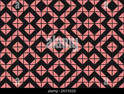 Abstract Geometrical generative computational art illustration Stock Vector