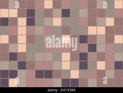 Abstract Geometrical generative computational art illustration Stock Vector