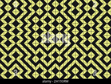 Abstract Geometrical generative computational art illustration Stock Vector