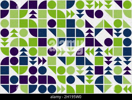 Abstract Geometrical generative computational art illustration Stock Vector