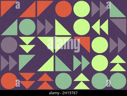 Abstract Geometrical generative computational art illustration Stock Vector
