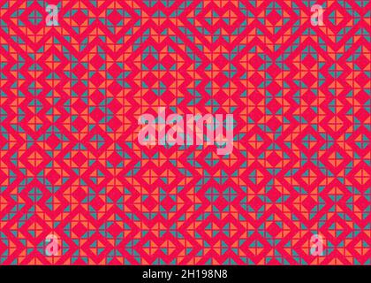 Abstract Geometrical generative computational art illustration Stock Vector