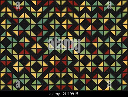 Abstract Geometrical generative computational art illustration Stock Vector