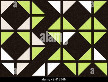 Abstract Geometrical generative computational art illustration Stock Vector