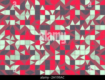 Abstract Geometrical generative computational art illustration Stock Vector