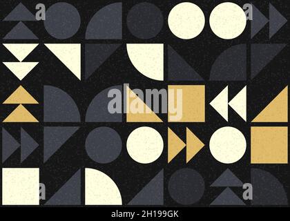 Abstract Geometrical generative computational art illustration Stock Vector