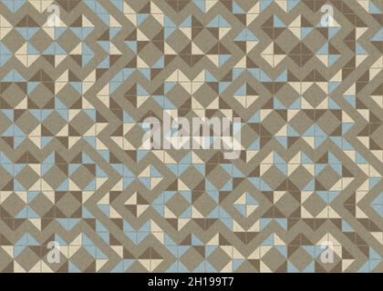 Abstract Geometrical generative computational art illustration Stock Vector