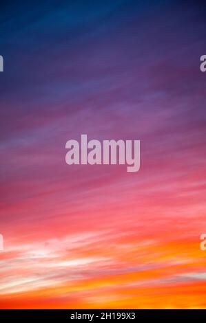 Beautifully Dramatic Sunrise or Sunset with Clouds. Stock Photo