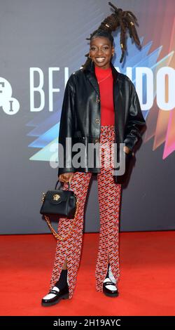 Photo Must Be Credited ©Alpha Press 078237 15/10/2021 Little Simz at the King Richard Premiere During The BFI London Film Festival 2021 In London Stock Photo