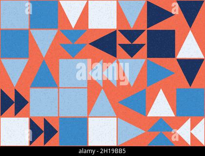 Abstract Geometrical generative computational art illustration Stock Vector
