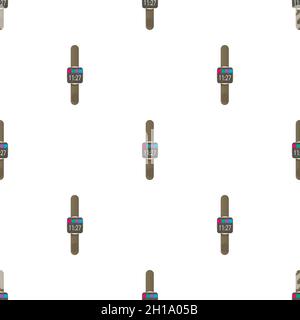 Smartwatch pattern seamless background texture repeat wallpaper geometric vector Stock Vector