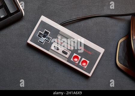 Nintengo NES controller Stock Photo