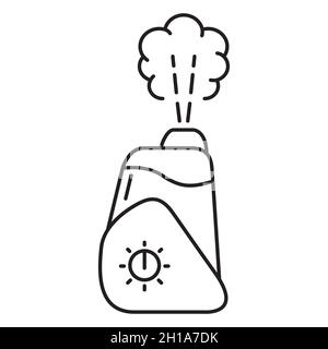 Isolated on white background. Ultrasonic purifier water air. Stock Vector