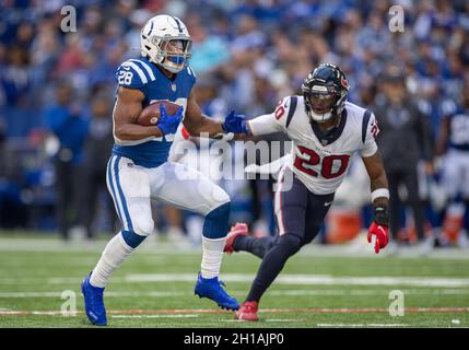 Houston Texans safety Justin Reid leaves the field after an NFL football  game against the New England Patriots Sunday, Oct. 10, 2021, in Houston.  The Patriots won 25-22. (AP Photo/Eric Christian Smith