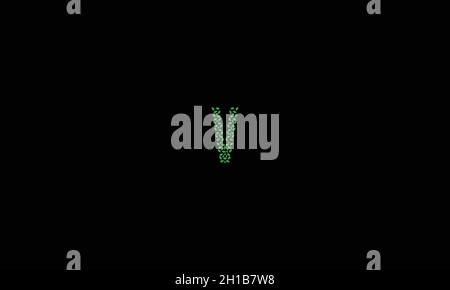 LETTER V LOGO DESIGN WITH NEGATIVE SPACE EFFECT FOR ILLUSTRATION USE Stock Vector