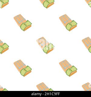 Mousetrap with money pattern seamless background texture repeat wallpaper geometric vector Stock Vector