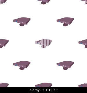 Projector pattern seamless background texture repeat wallpaper geometric vector Stock Vector