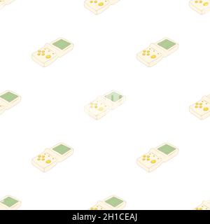 Tetris pattern seamless background texture repeat wallpaper geometric vector Stock Vector