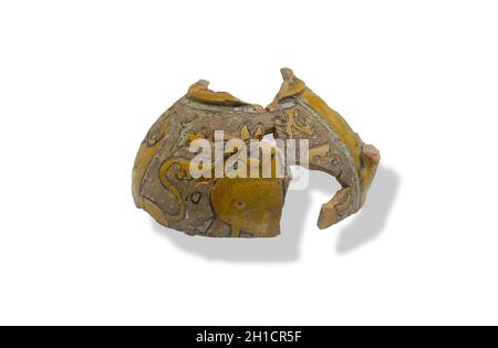 Almendralejo, Spain - Jan 26th, 2018: Clay wine vessel of Al-Andalus, Muslims dominaton during the Middle Ages to the Iberian Peninsula. Wine Science Stock Photo