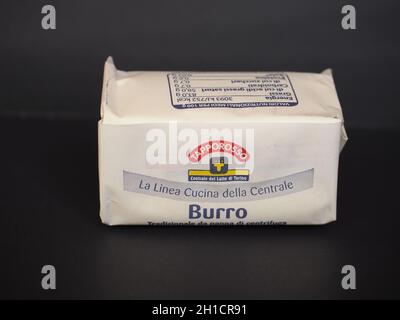 TURIN, ITALY - CIRCA FEBRUARY 2020: Centrale del Latte packet of butter Stock Photo