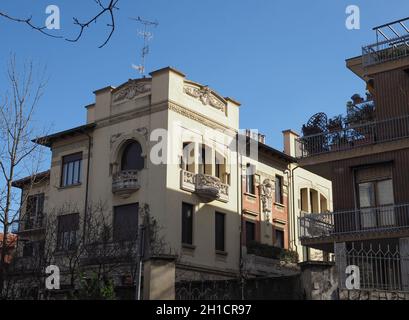 TURIN, ITALY - CIRCA FEBRUARY 2020: Ancient villa on Turin hills Stock Photo